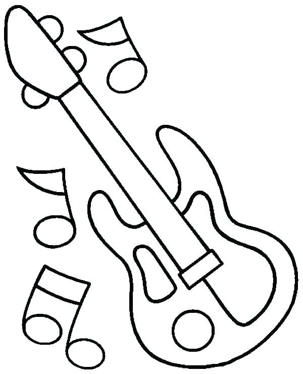 600x740 Halloween Coloring Pages Music Note Notes Guitar In Color Fuhrer