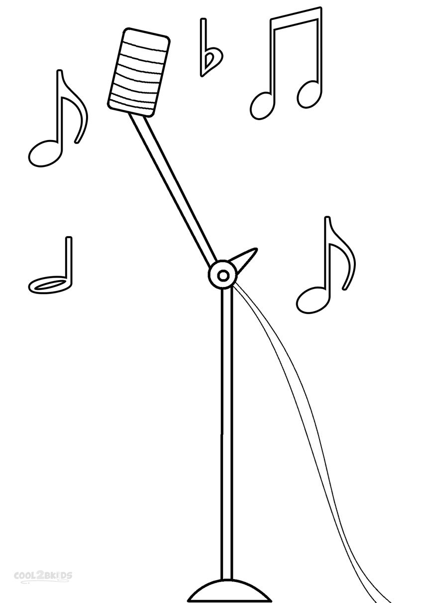 850x1210 Music Notes Coloring Pages