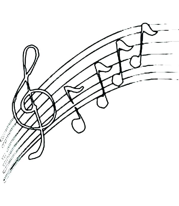 600x692 Music Note Coloring Page Music Note Coloring Pages Free Page Kids