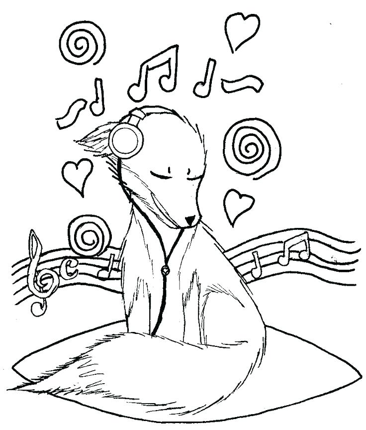 Music Themed Coloring Pages