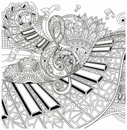 500x512 Music Themed Coloring Pages This Is Music Coloring Page Pictures