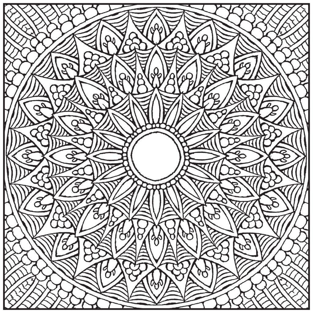 1024x1024 Adult Coloring Books Amazoncom Mandalas Adult Coloring Book