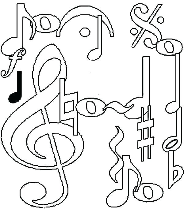 600x683 Music Notes Coloring Page Music Coloring Page Music Notes Coloring
