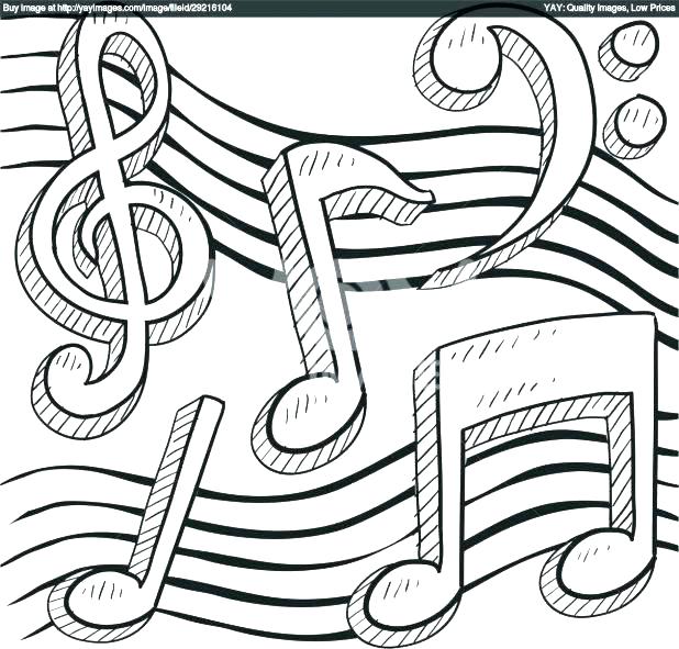 618x591 Music Notes Coloring Pages Music Coloring Pages For Adults Packed
