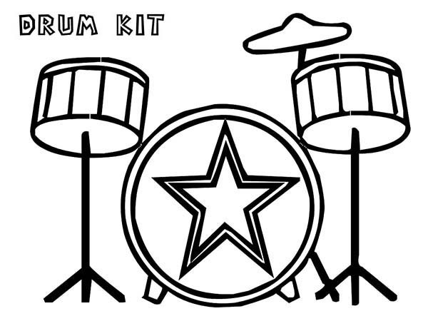600x464 Kids Under 7 Musical Instruments Coloring Pages Intended