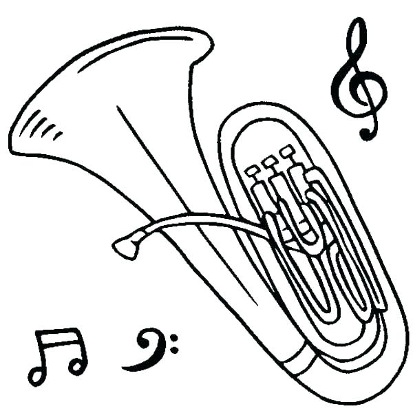 600x600 Musical Instrument Coloring Pages Print Out Instrument Coloring