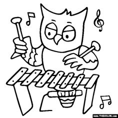 236x236 Recorder Coloring Page And Other Instruments. Potpourri