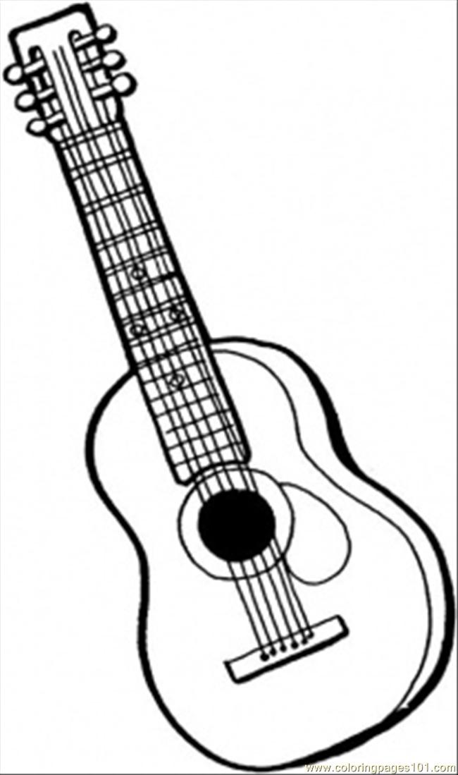 650x1099 String Instrument Coloring Pages String Instrument Coloring
