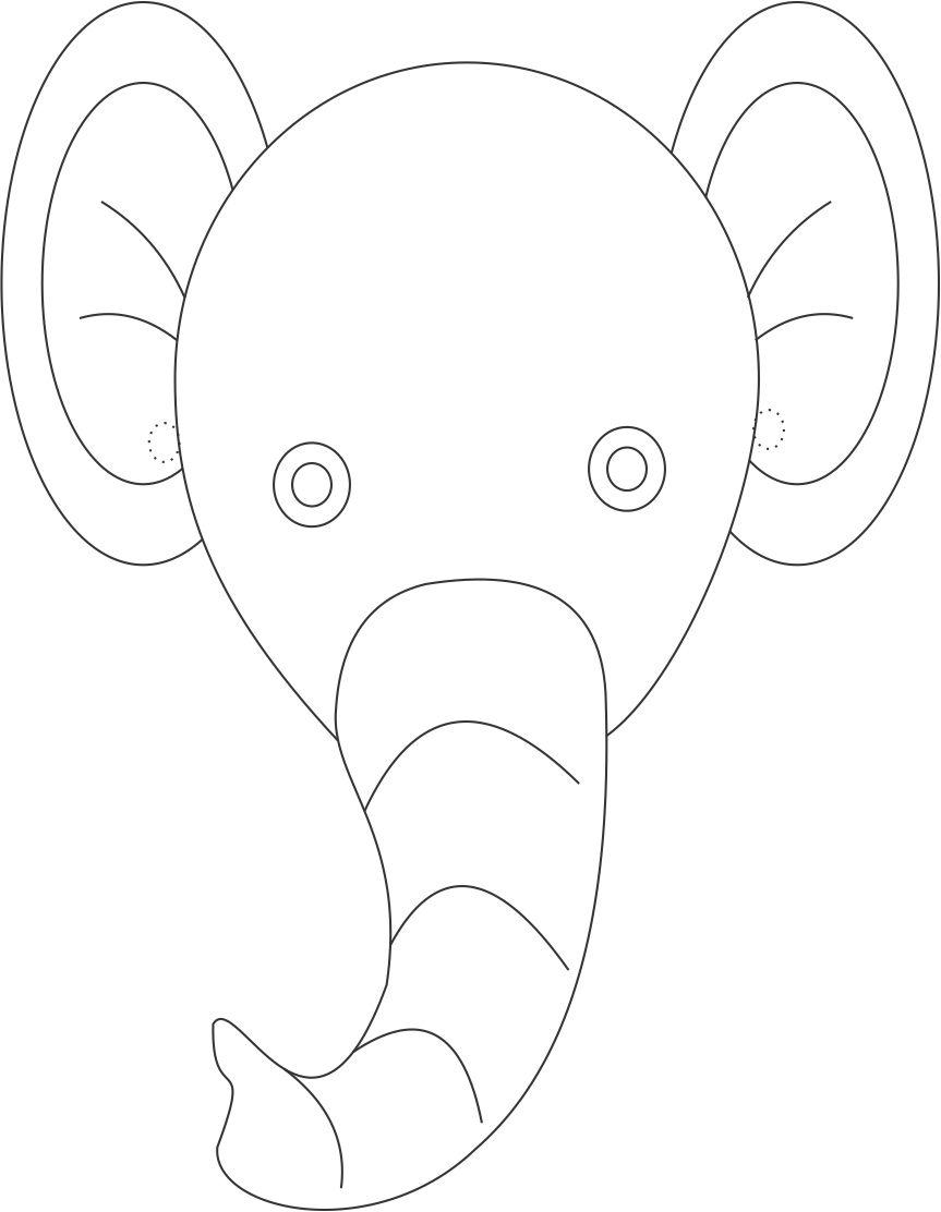 863x1112 Easy Beaver Mask Template Muskrat Printable Ro