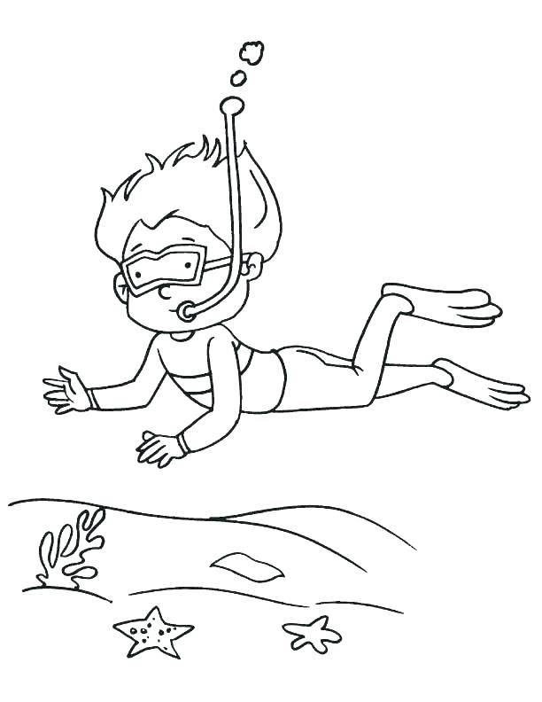 612x792 Swimming Coloring Pages Swimming Coloring Pages Swimming In Sea