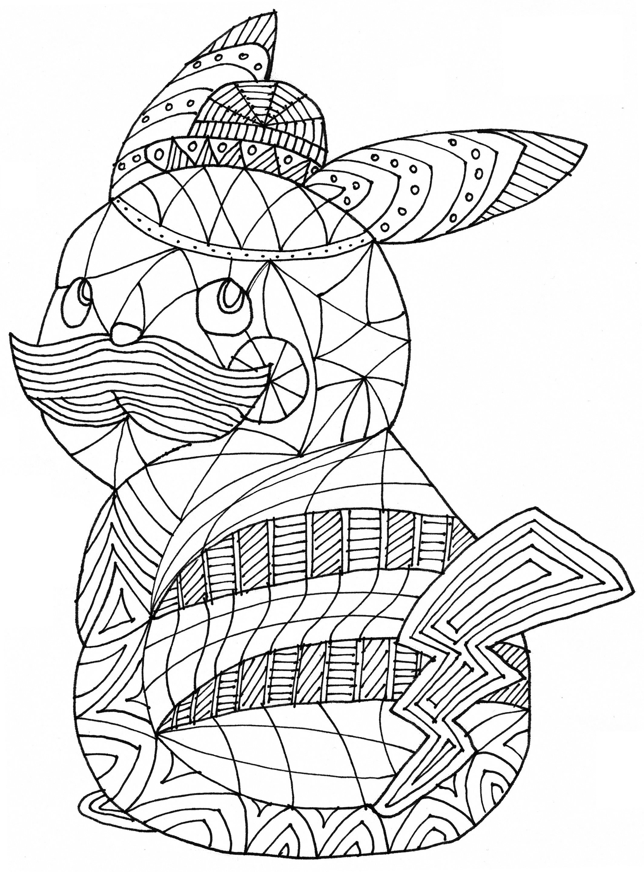2127x2878 Pokemon Pikachu Mustache Free Coloring Page By Mapantz. Coloring