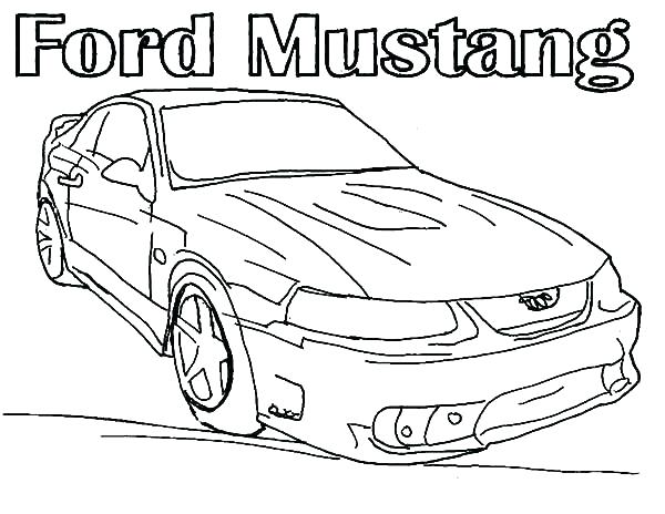 600x464 Mustang Coloring Pages Ford Mustang Coloring Pages Printable