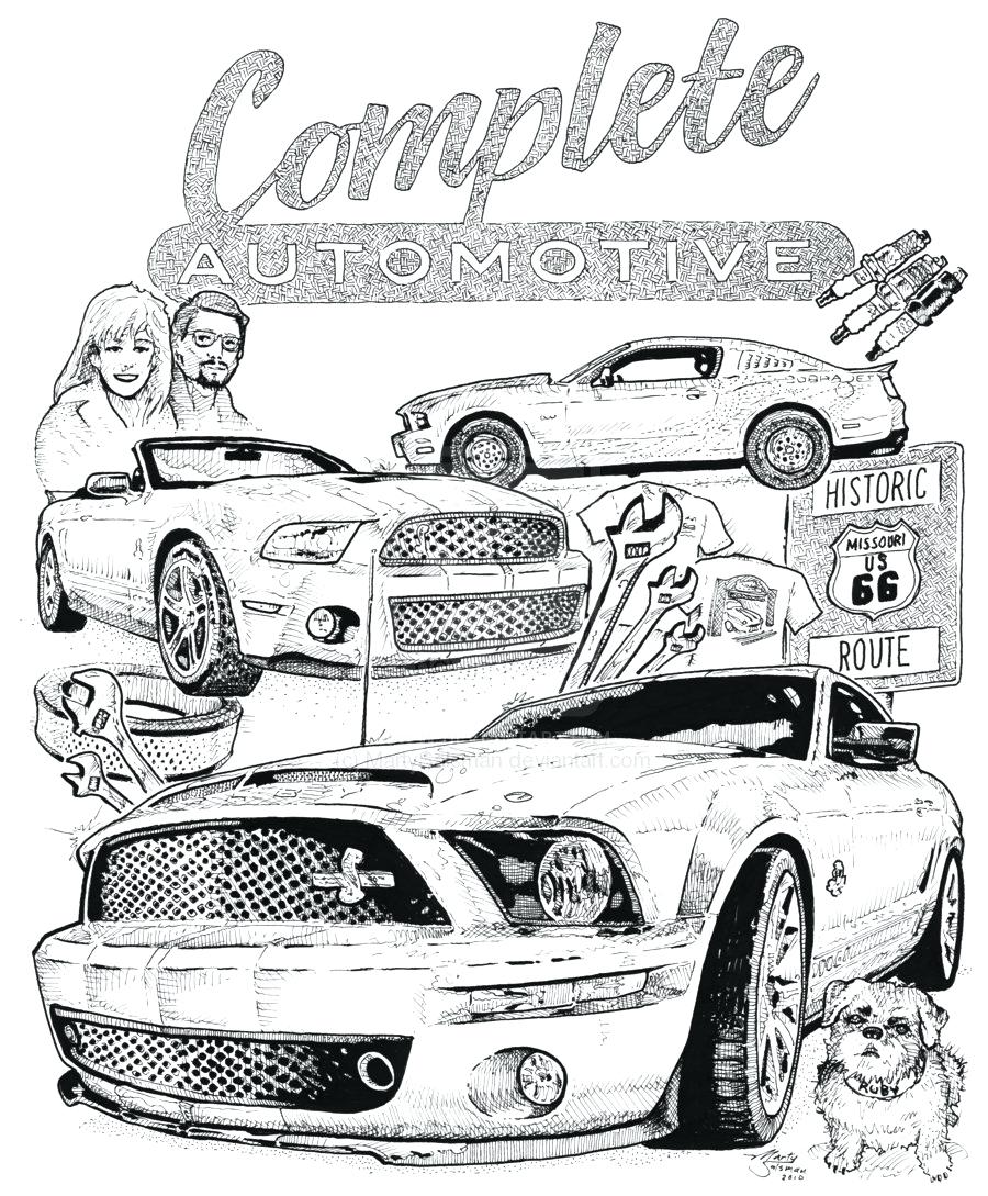 900x1089 Coloring Pages ~ Mustang Coloring Pages 1965 Mustang Coloring