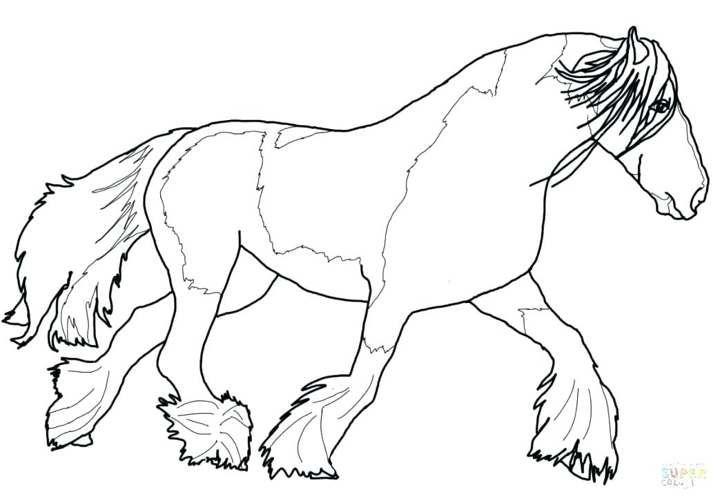 1043x726 Horse Coloring Pages Free Mustang Horse Coloring Pages Large Size