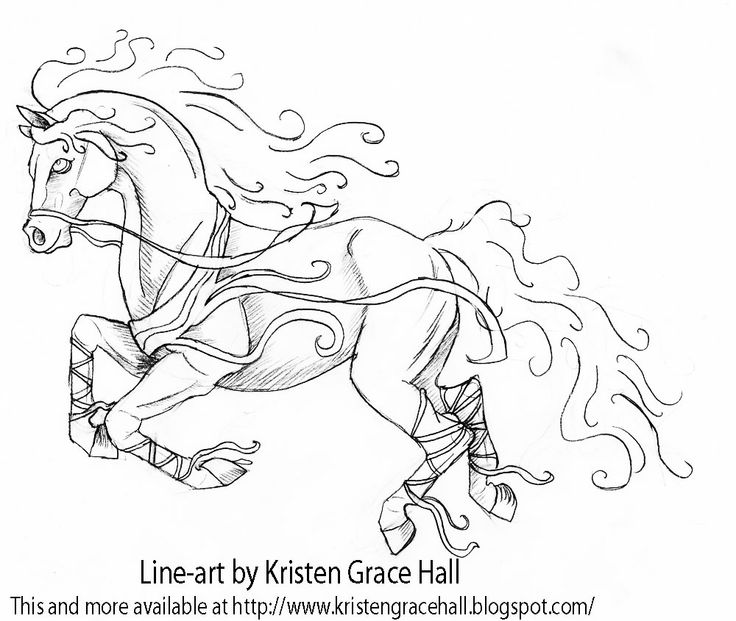 Mustang Horse Coloring Pages Printable