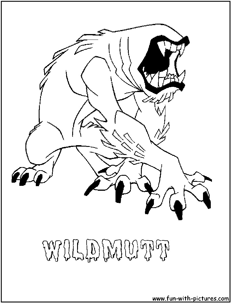 800x1050 Wildmutt 3 Mutt And Stuff Coloring Pages
