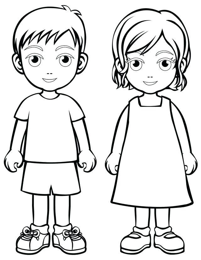 640x828 Body Coloring Page