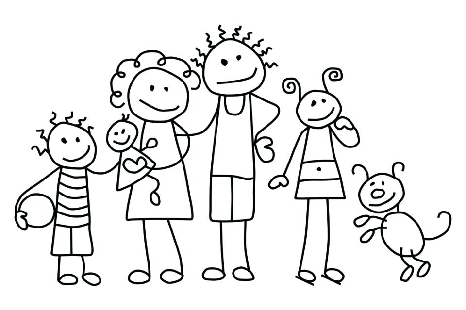 960x639 Family Coloring Page Printable Family Coloring Pages For Kids