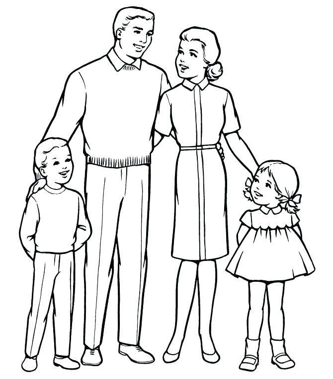 670x764 Family Coloring Pages Printable My Family Coloring Pages Coloring