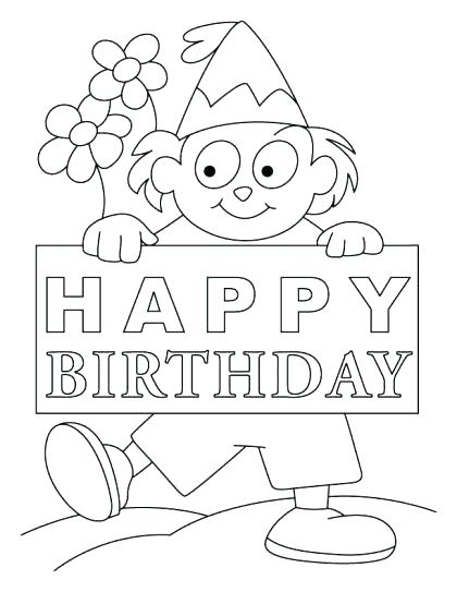 420x543 Happy Birthday My Little Pony Coloring Page Free For Kids Fun My