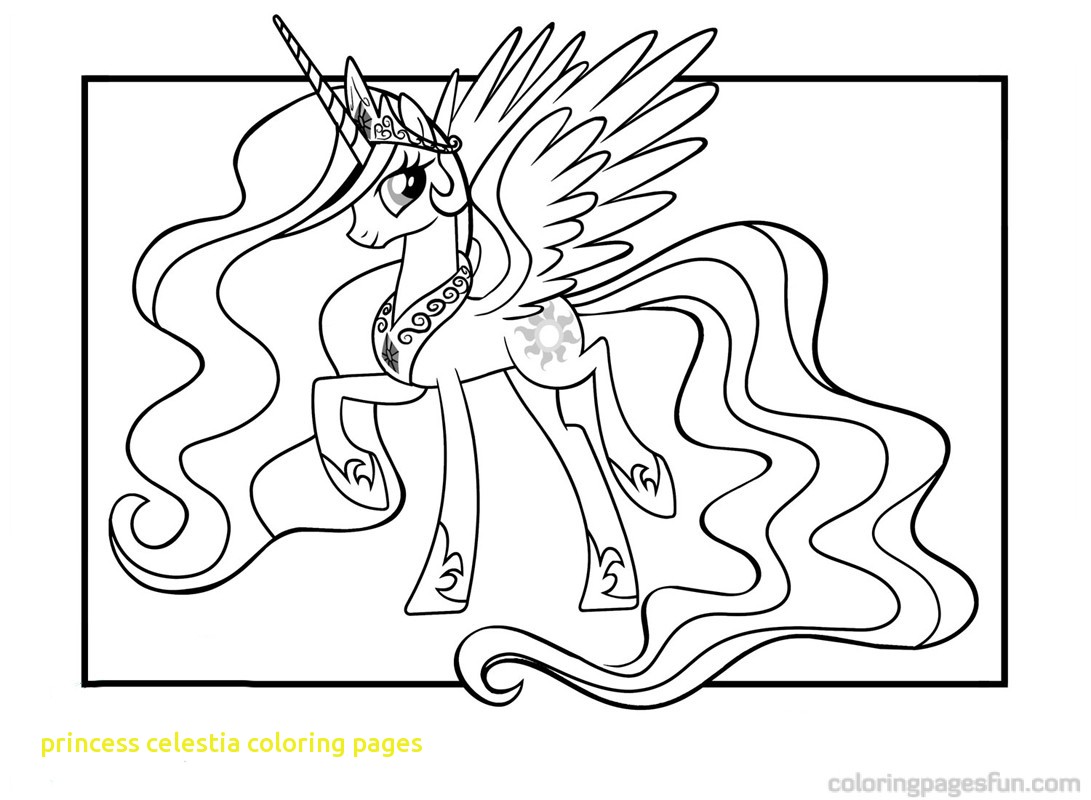 1091x800 My Little Pony Princess Celestia 02 Coloring Page New