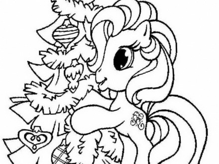 My Little Pony Christmas Coloring Pages