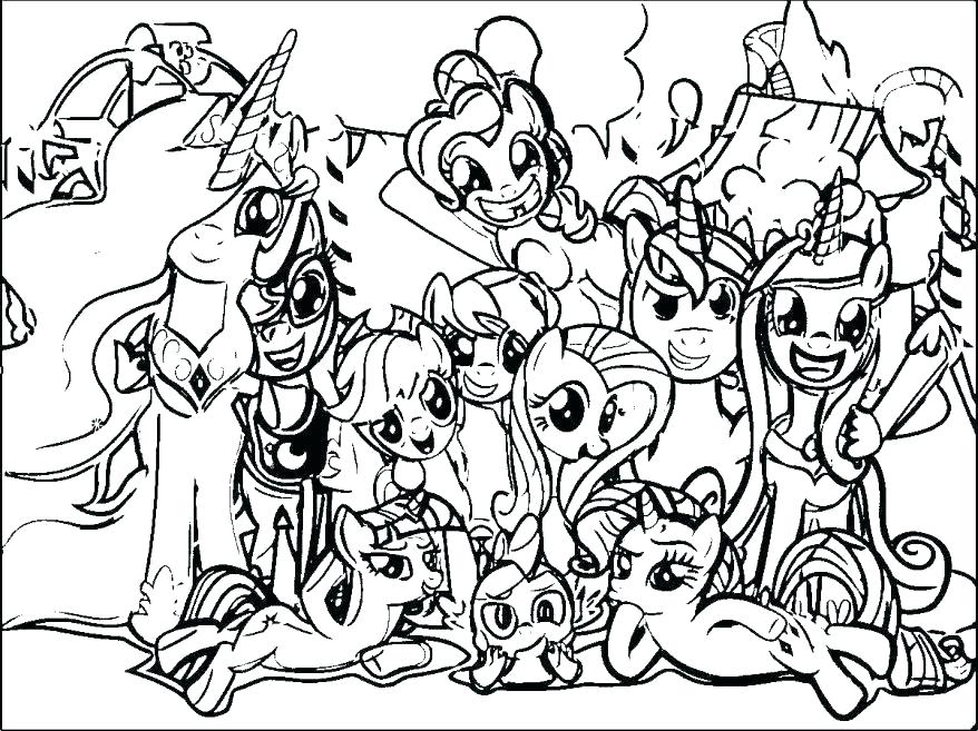 878x657 My Little Pony Coloring Pages Games Book Plus Full Size