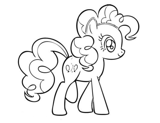 530x409 My Little Pony Coloring Pages Pinkie Pie