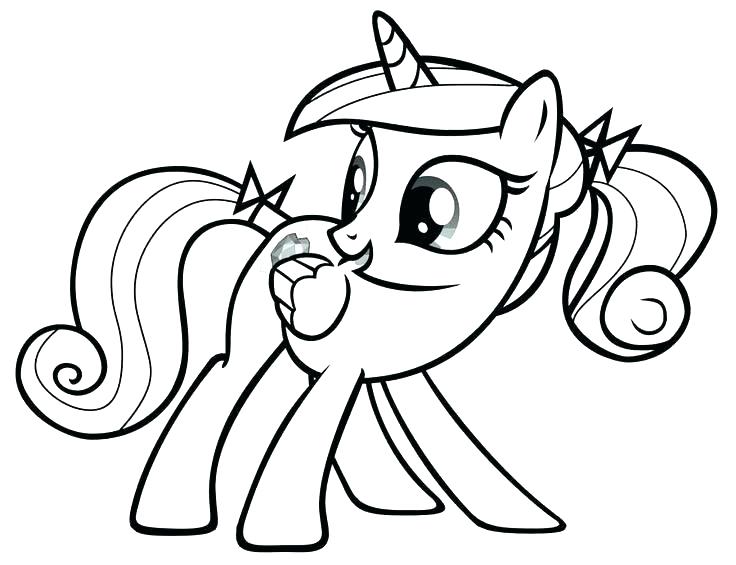 736x565 My Little Pony Coloring Pages Shining Armor Best Princess Cadence