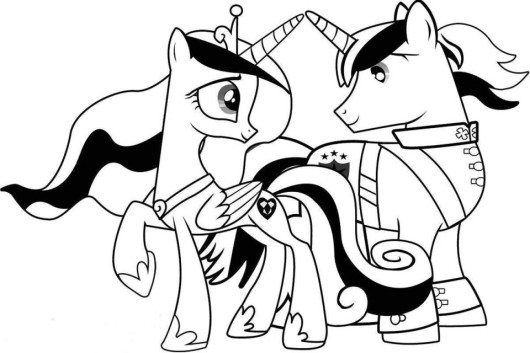 530x353 Princess Cadence My Little Pony Coloring Pages