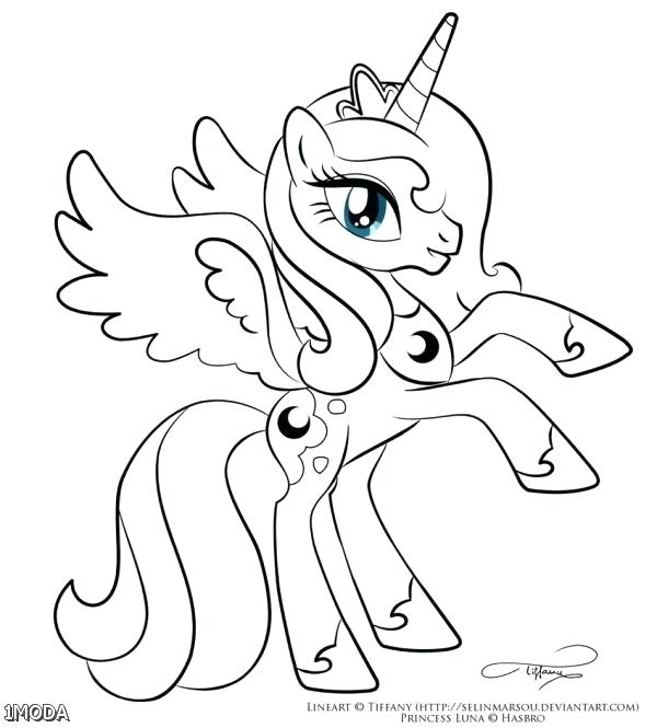 600x665 Colouring Pages Of Princess Luna My Little Pony Coloring Pages