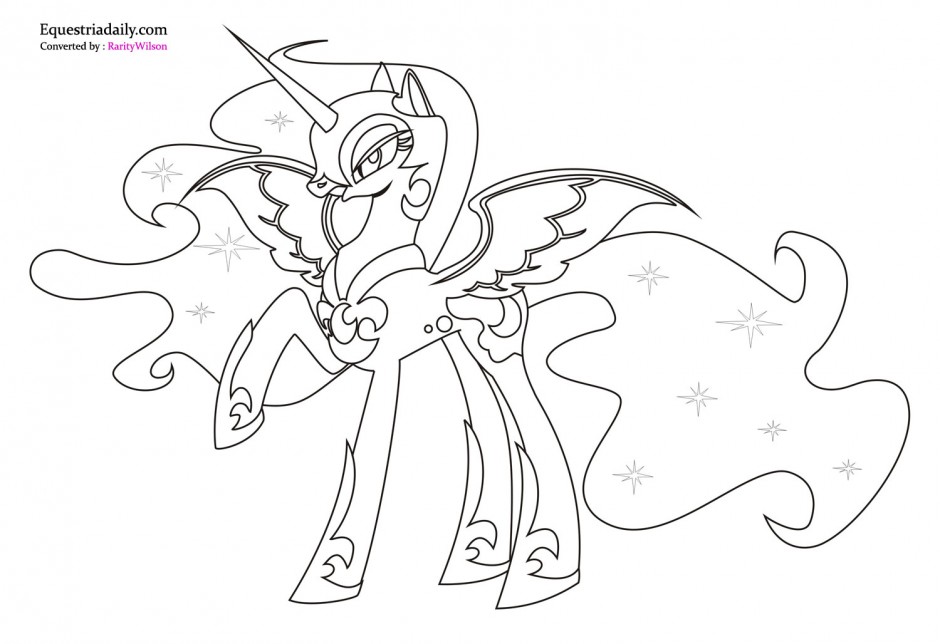 940x644 My Little Pony Princess Cadence Coloring Pages