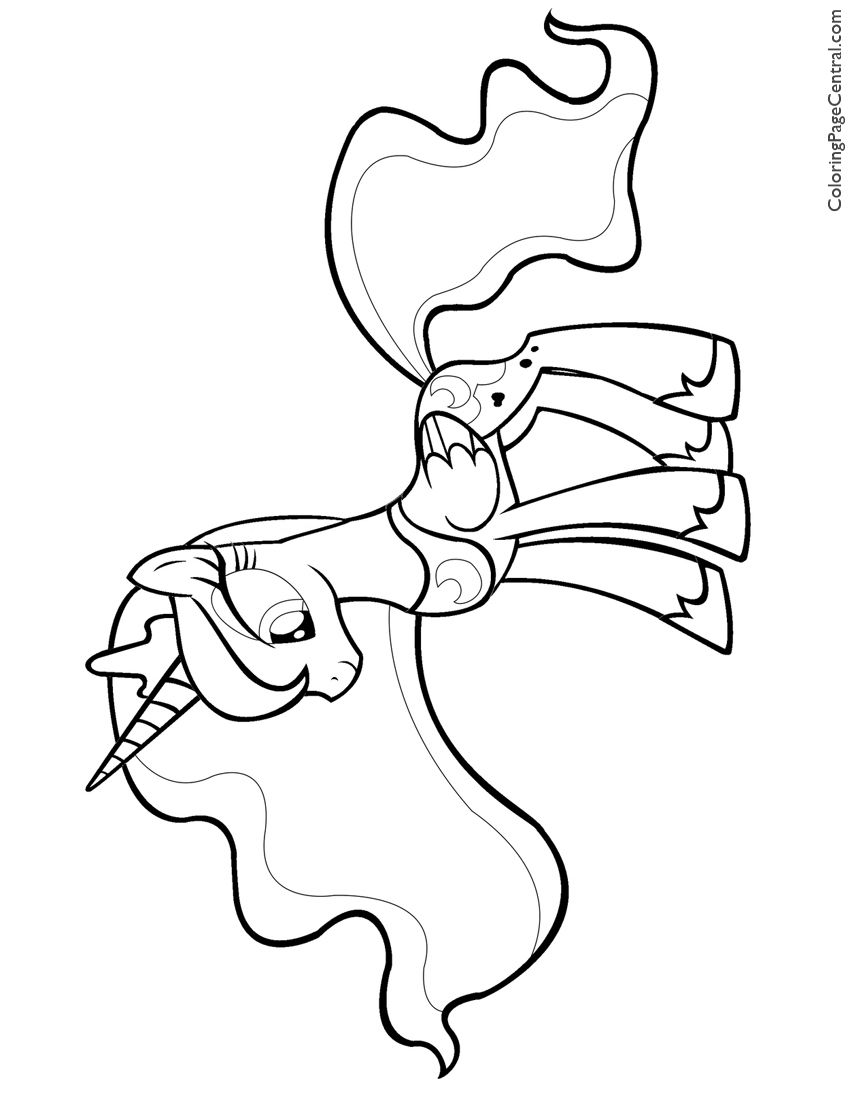 850x1100 My Little Pony Princess Luna Coloring Pages Coloring Pages