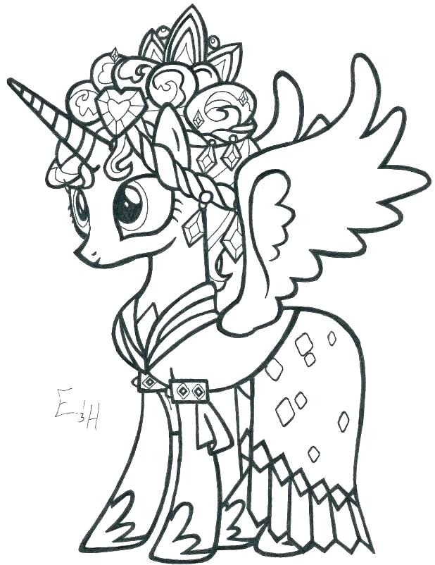 618x802 Princess Luna Coloring Page Free Printable My Little Pony Coloring