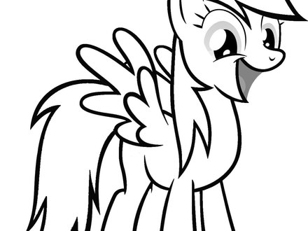 My Little Pony Coloring Pages Rainbow Dash