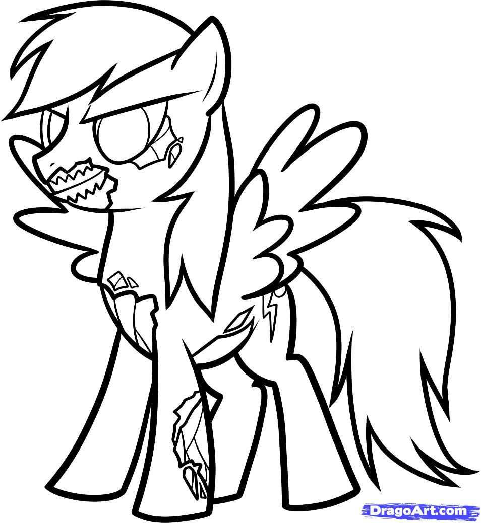954x1039 My Little Pony Rainbow Dash Coloring