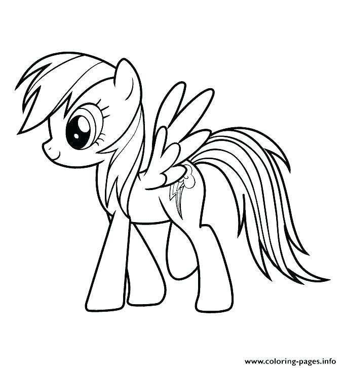 679x726 My Little Pony Rainbow Dash Coloring Pages