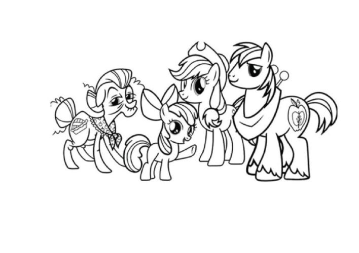 My Little Pony Coloring Pages Twilight Sparkle And Friends
