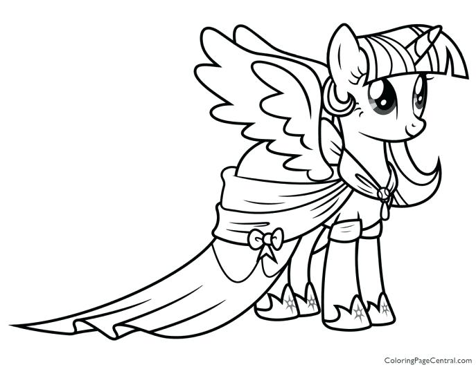 687x531 Twilight Sparkle Coloring Pages Large Size Of Coloring Little Pony