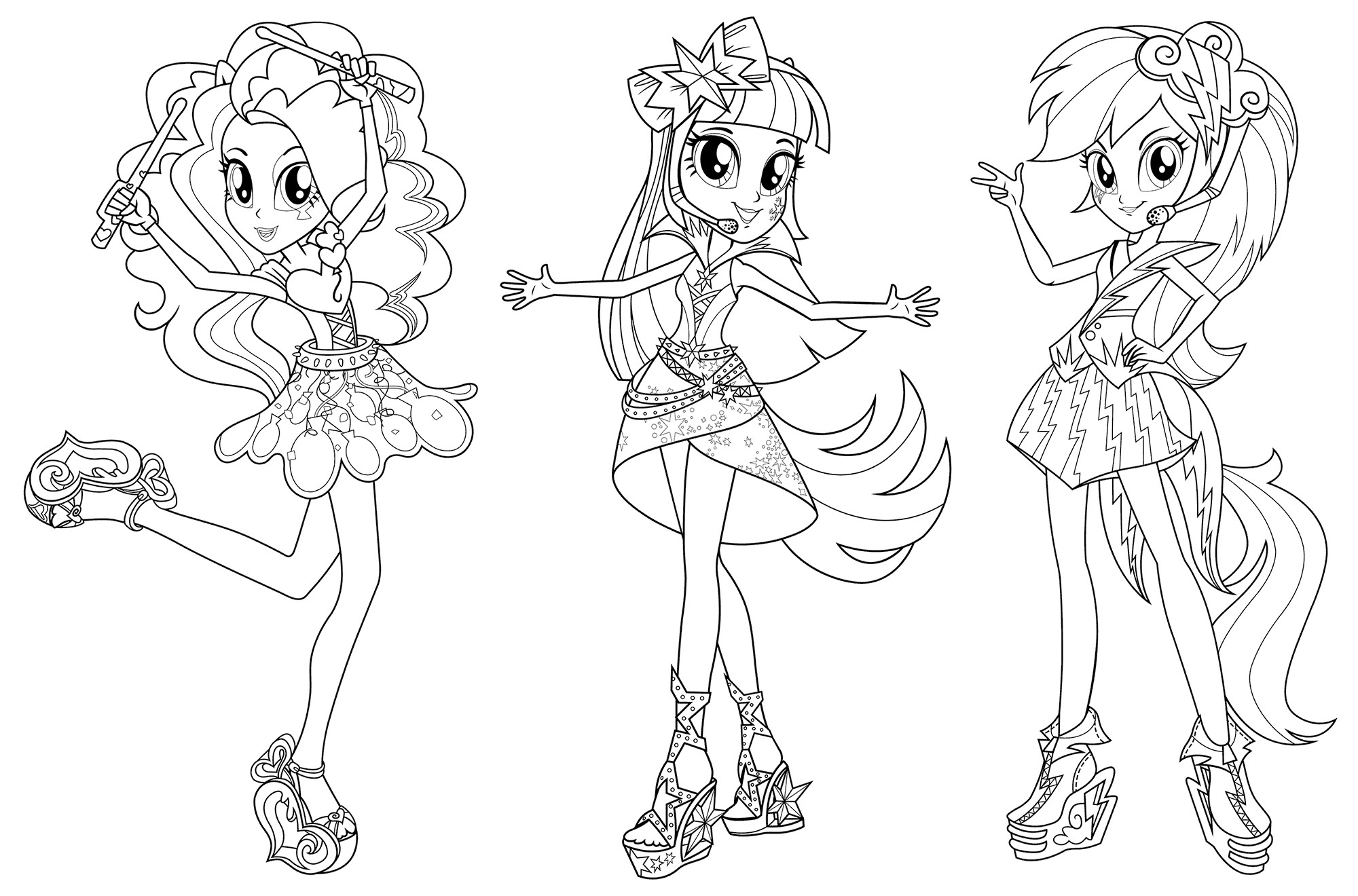 My Little Pony Equestria Girl Coloring Pages Games