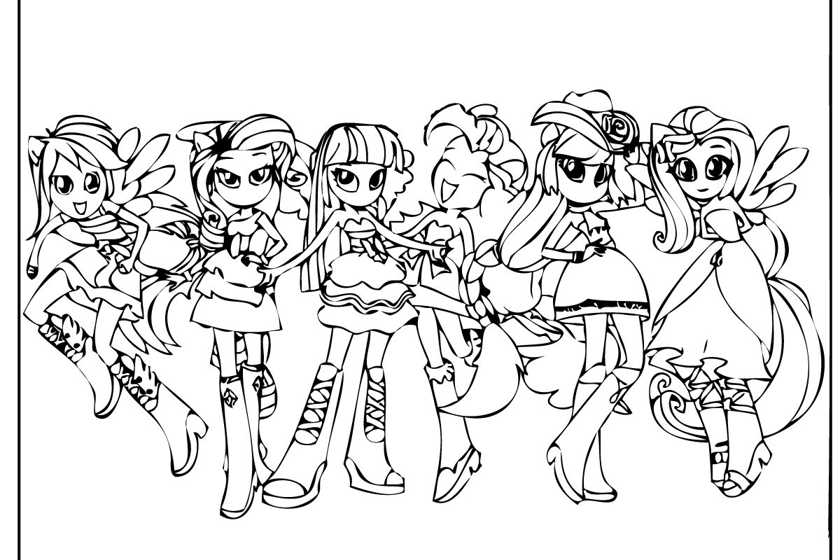 1200x800 Equestria Girls Coloring Pages Beautiful Printable Free Page