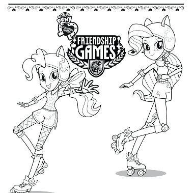 379x379 My Little Pony Equestria Girl Printable Coloring Pages Girls