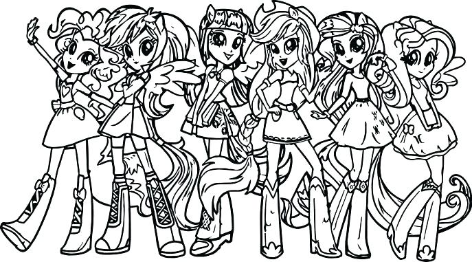 687x381 My Little Pony Equestria Girls Rainbow Rocks Coloring Pages