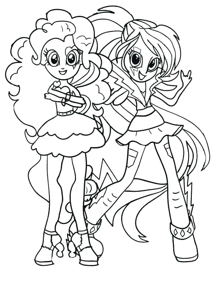750x1000 Equestria Girl Coloring Pages To Print Deepart