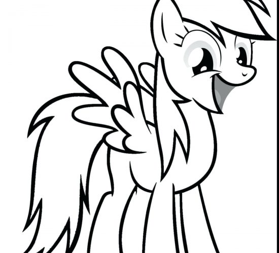 550x500 Coloring Pages ~ Rainbow Dash Coloring Pages Awesome Page