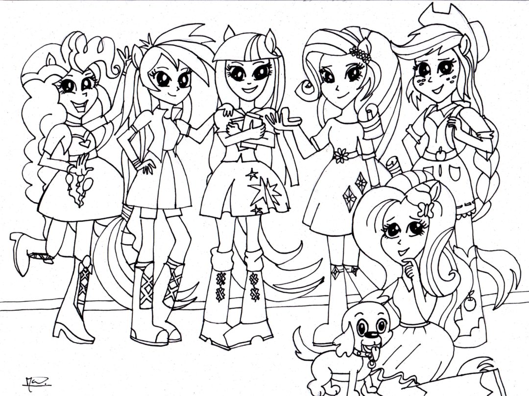 My Little Pony Equestria Girls Coloring Pages