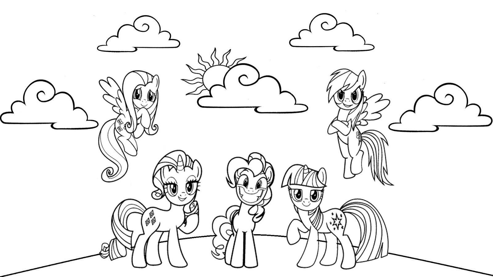 1600x900 My Little Pony Friendship Is Magic For Kids Coloring Book Magic