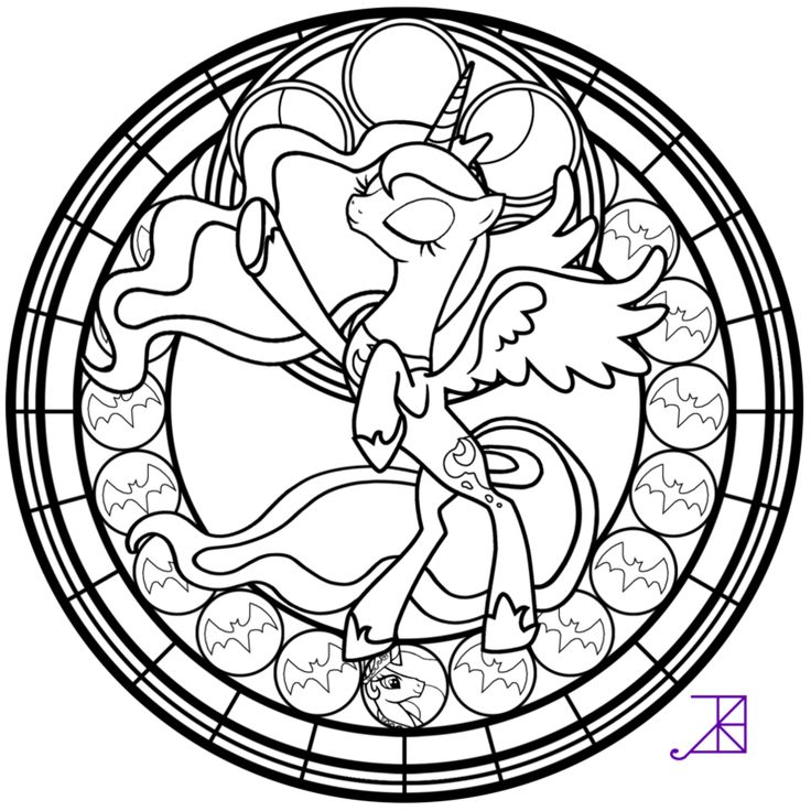 My Little Pony Luna Coloring Pages