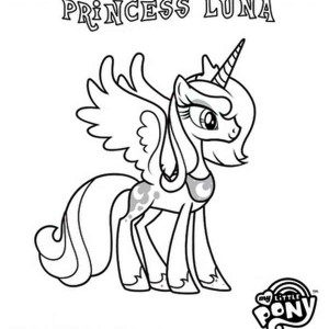 300x300 Princess Luna Coloring Page My Little Pony Princess Celestia 02