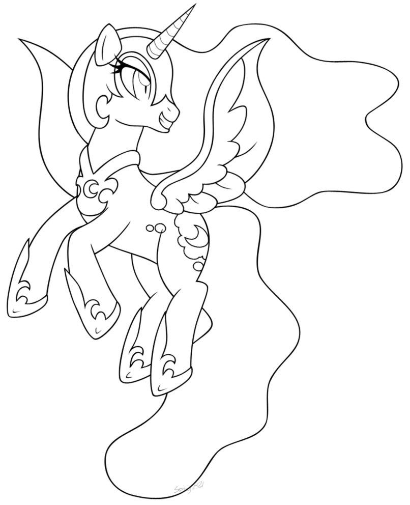 806x992 My Little Pony Nightmare Moon Coloring Pages